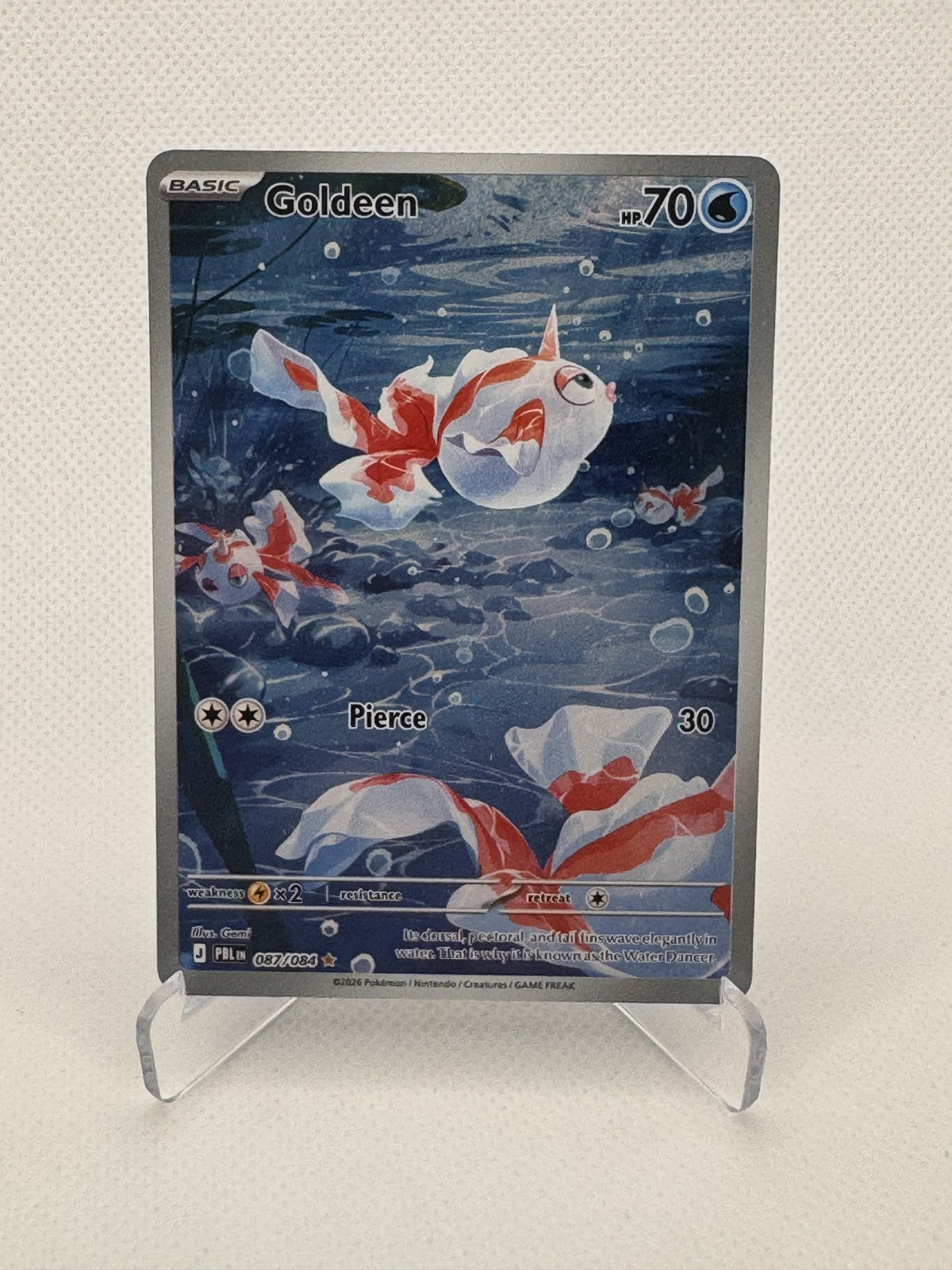 Goldeen Pitch Black Illustration Rare 087/084