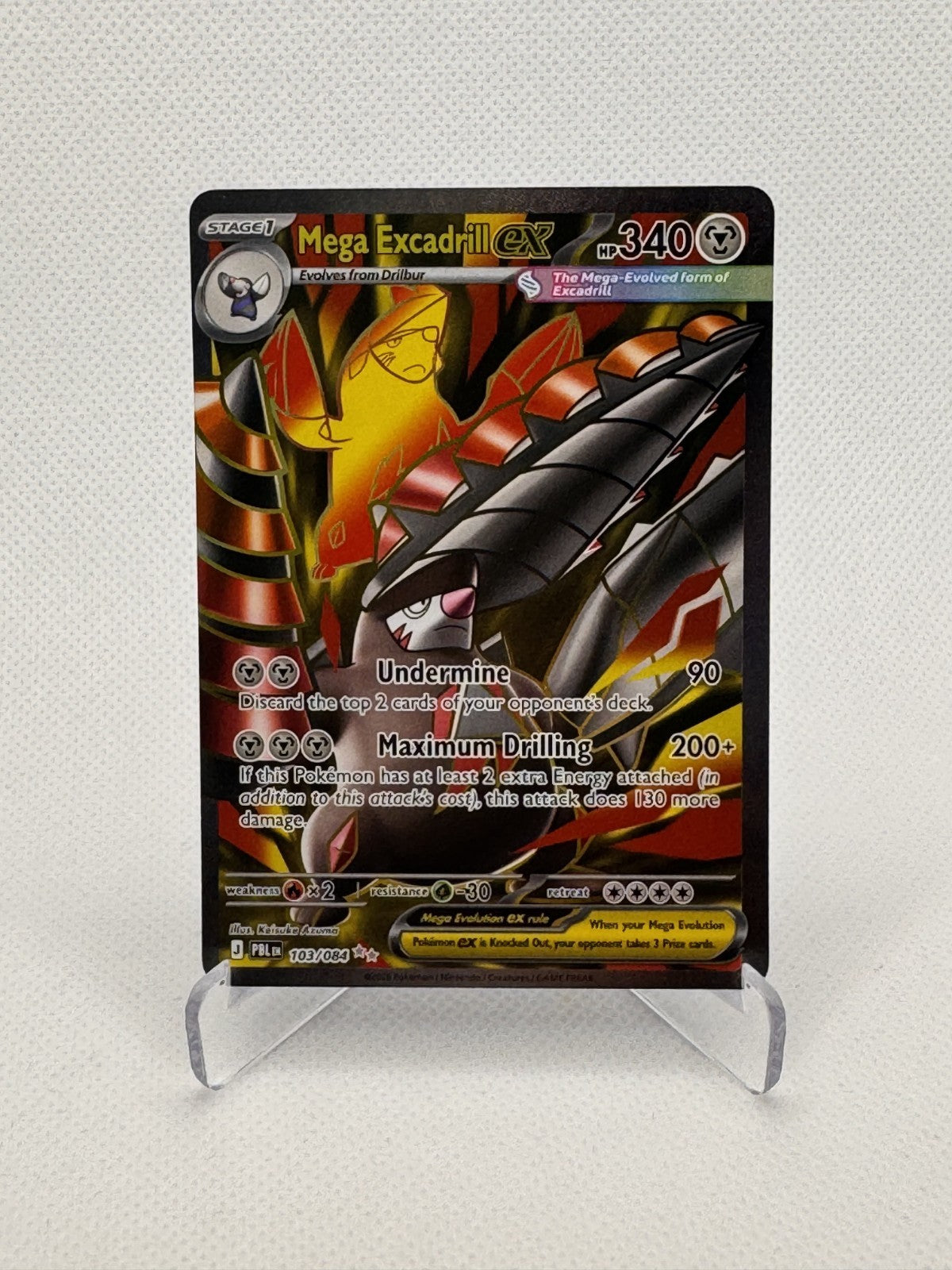 Mega Excadrill ex Pitch Black Ultra Rare 103/084