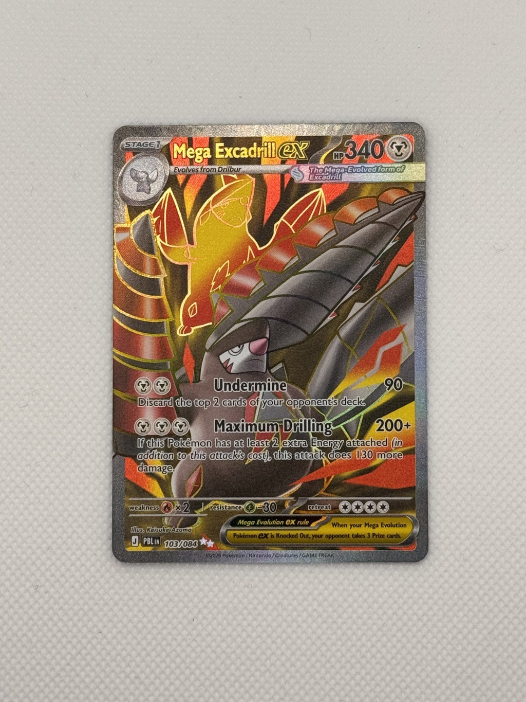 Mega Excadrill ex Pitch Black Ultra Rare 103/084