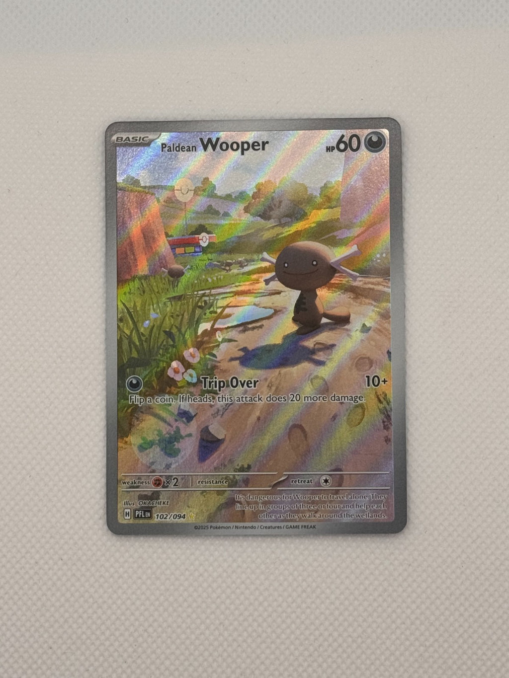 Paldean Wooper Phantasmal Flames Illustration Rare 102/094
