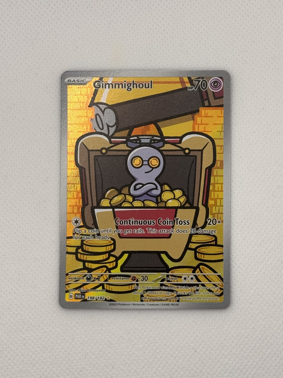 Gimmighoul Paradox Rift Illustration Rare 198/182
