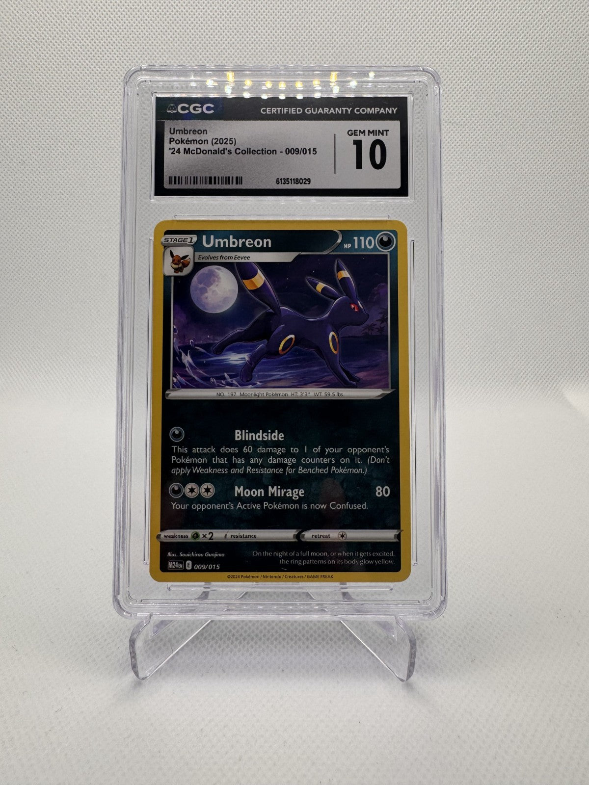 Umbreon McDonald's Promos 2024 Promo 009/015 CGC GEM MINT 10
