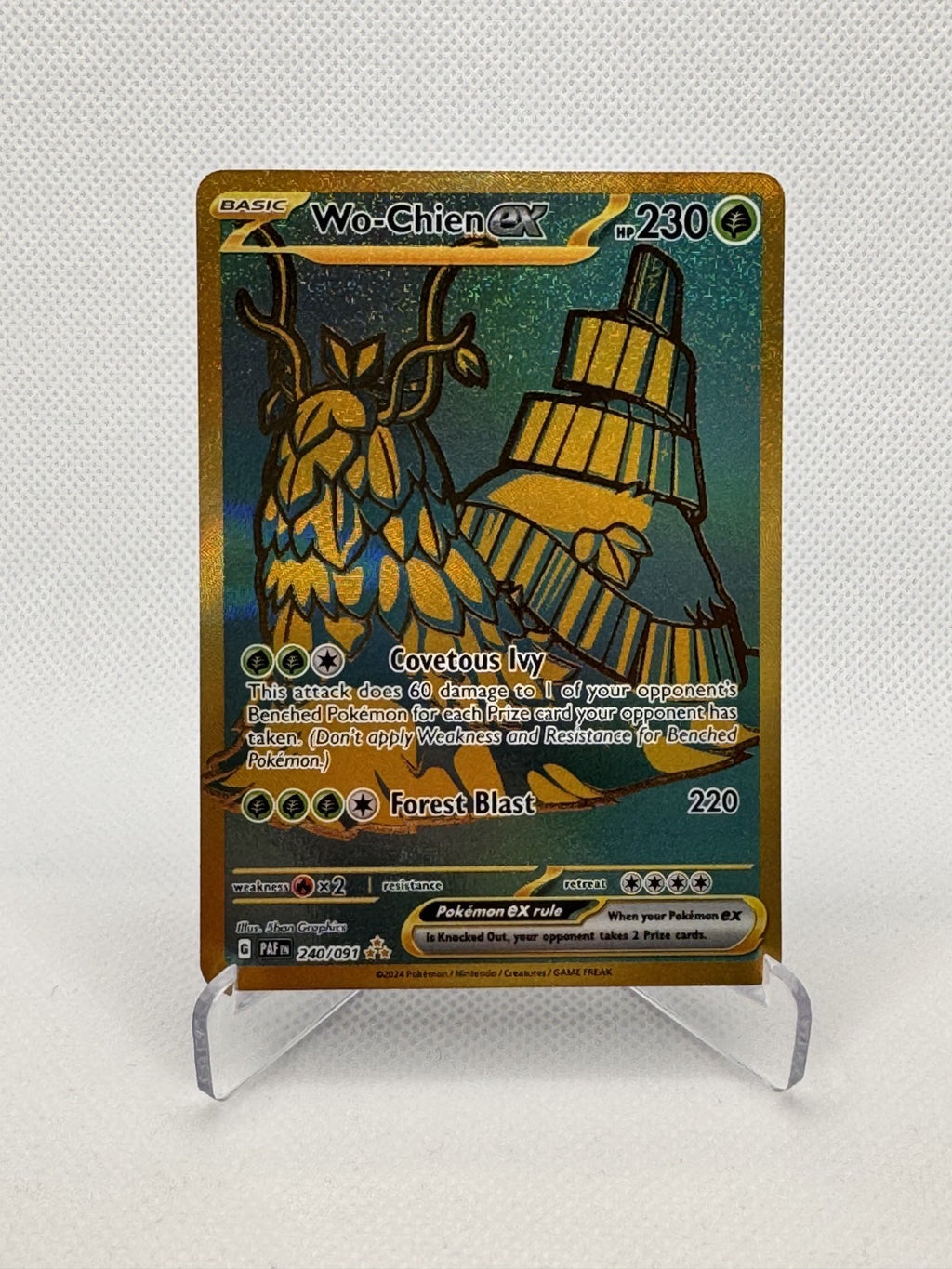 Wo-Chien ex Paldean Fates Hyper Rare 240/091