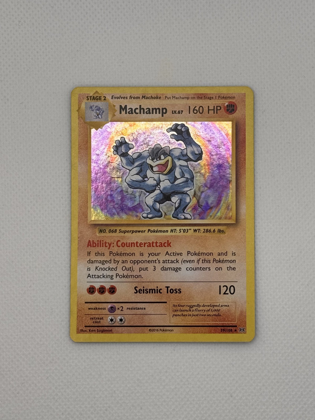 Machamp Evolutions Holo Rare 59/108