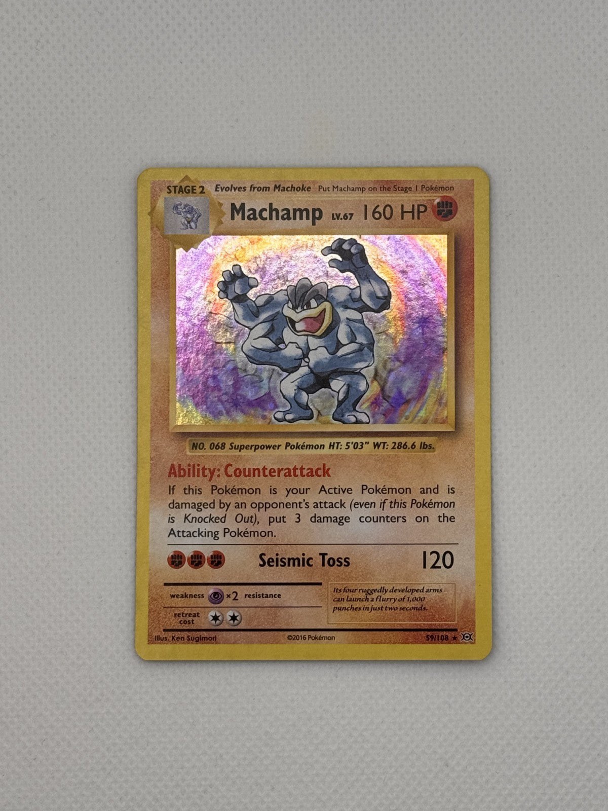 Machamp Evolutions Holo Rare 59/108