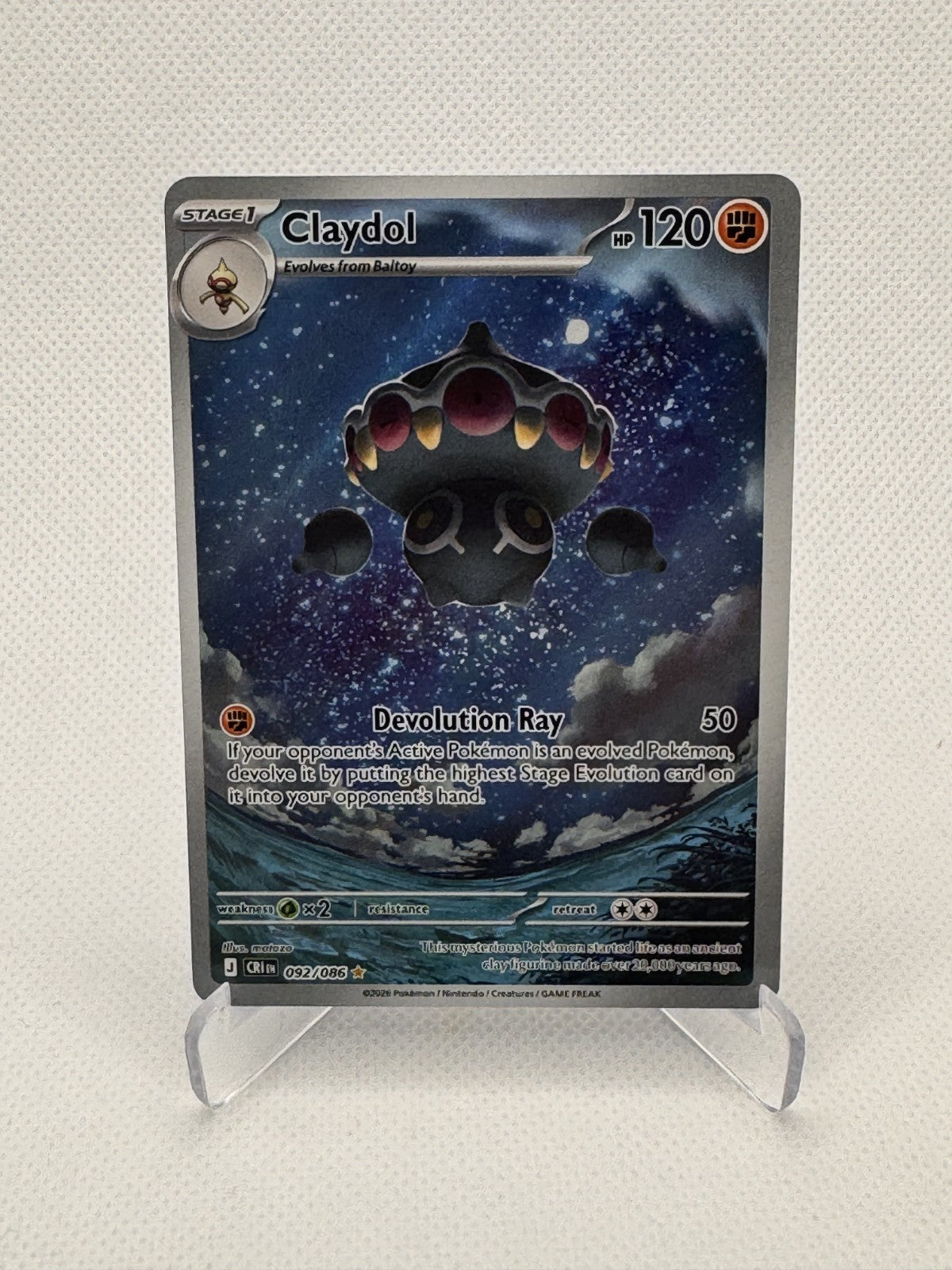 Claydol Chaos Rising Illustration Rare 092/086