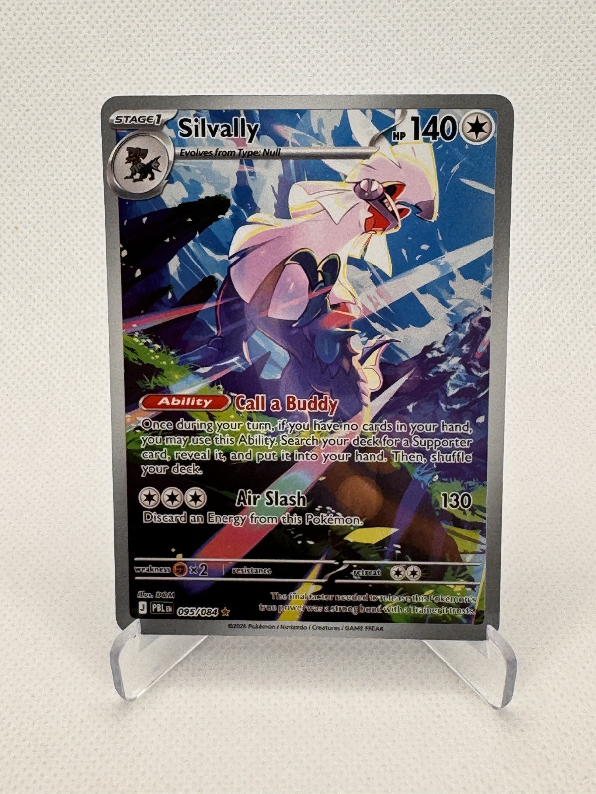 Silvally Pitch Black Illustration Rare 095/084