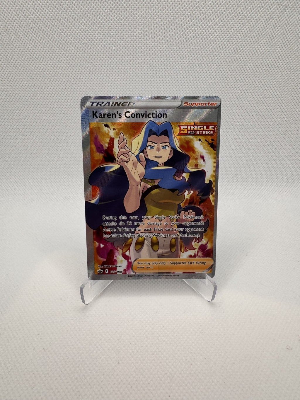 Karen's Conviction (Full Art) Chilling Reign Ultra Rare 193/198 (2)