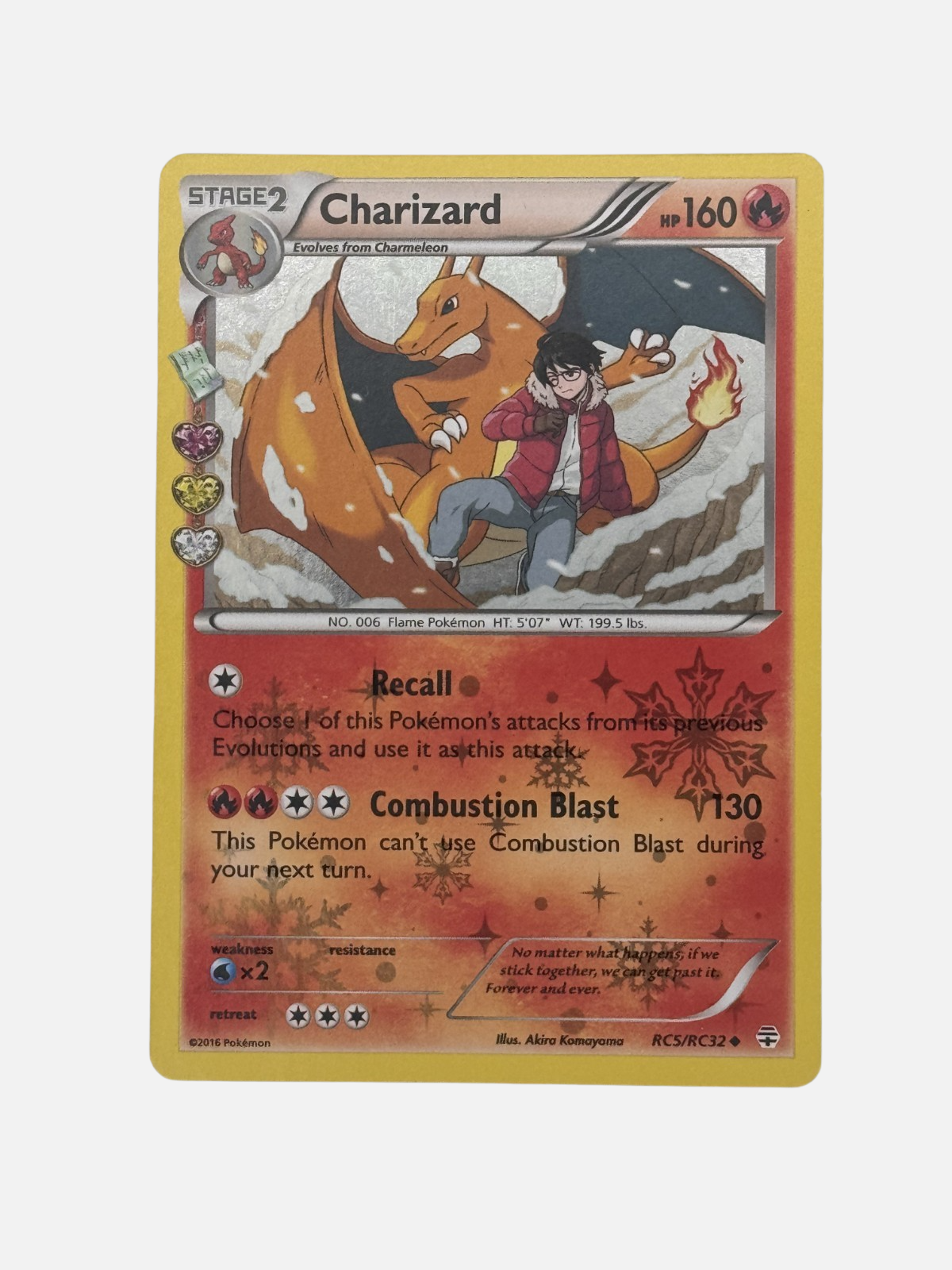 charizard pokemon card rc5/rc32 Generations: Radiant Collection Uncommon RC5 – WhiteGold TCG Type_CCG/MTG Listed With Mascot. Rules Text: Historic, 58 Condition:CGC8